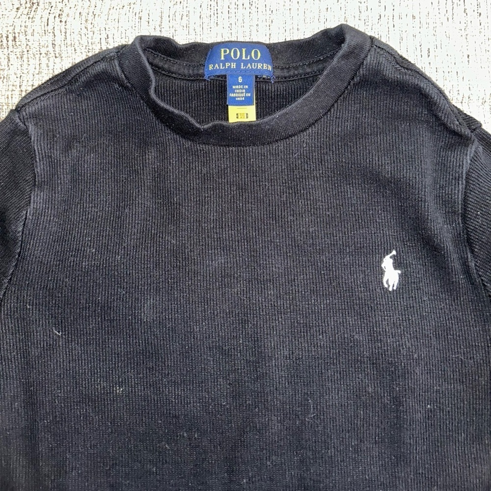 😍Polo Ralph Lauren Black Long Sleeve Shirt - Picture 2 of 4